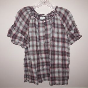 flannel print shirt